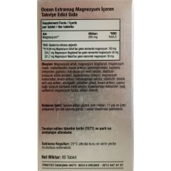 Orzax Ocean ExtraMag Üçlü Magnezyum Kombinasyonu 90 tablet Avantajlı Paket