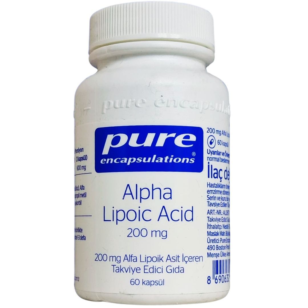 Pure Encapsulations Alpha Lipoic Acid 200 mg 60 Kapsül