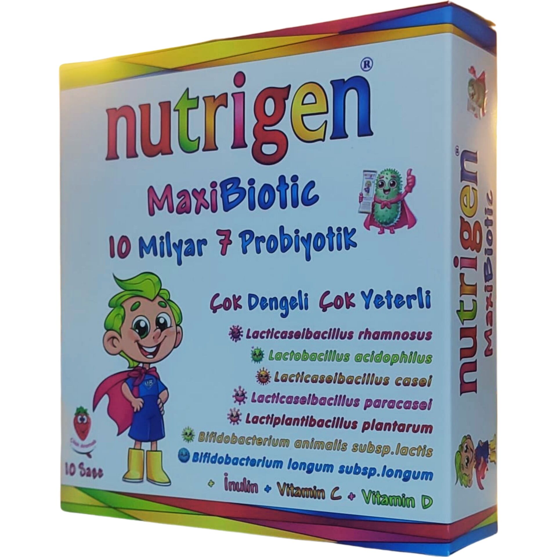 Nutrigen Maxibiotic Probiyotik 10 Saşe İçeren Takviye Edici Gıda