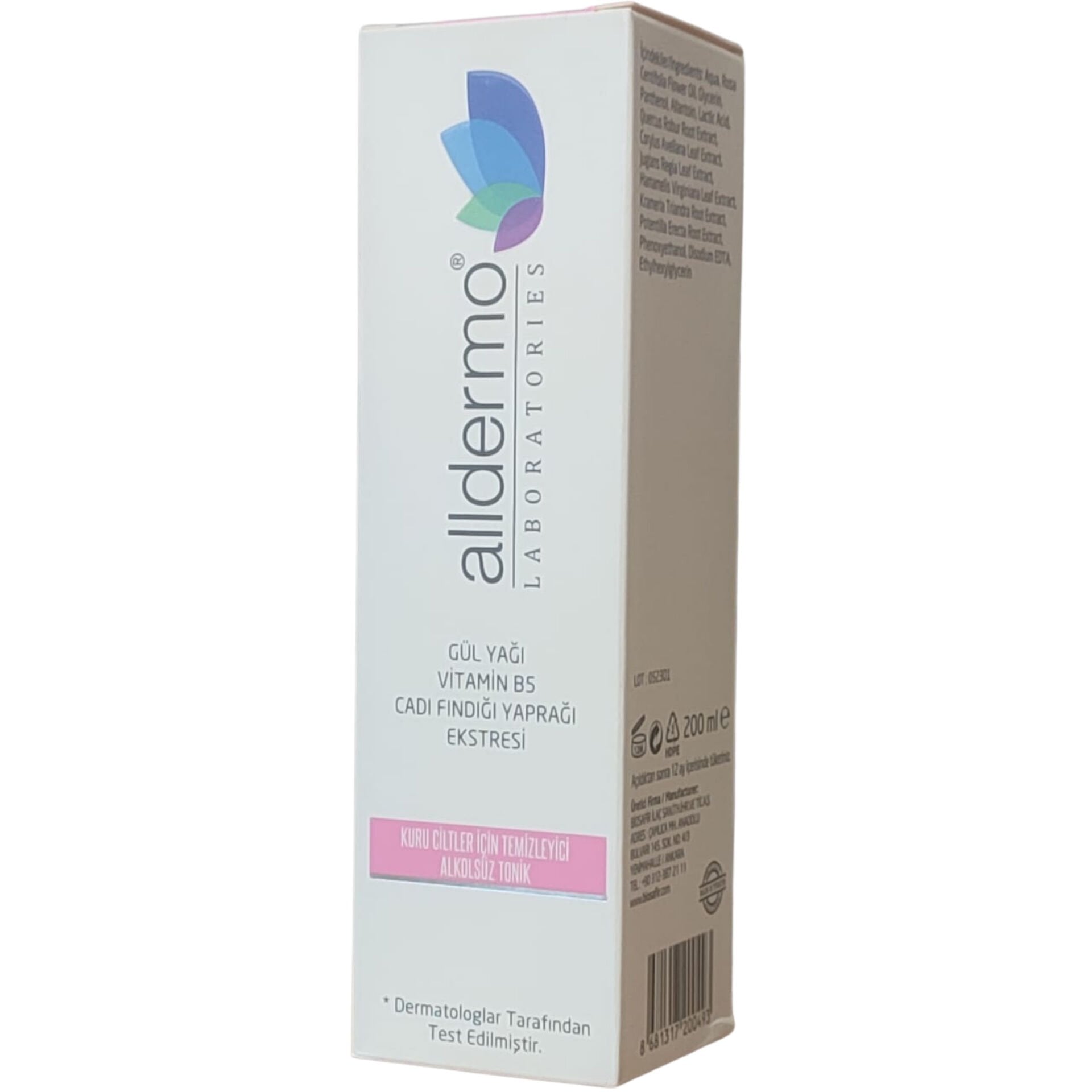 Alldermo Kuru Ciltler İçin Alkolsüz Temizleyici Tonik 200 ml