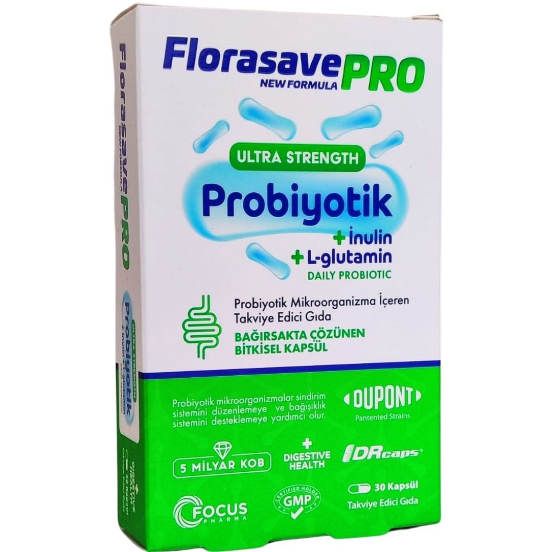 Florasavepro Probiyotik + Prebiyotik 30 Kapsül