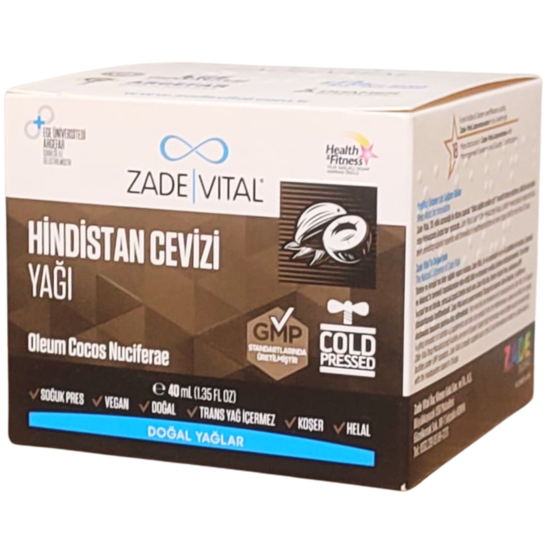 Zade Vital Hindistan Cevizi Yağı 40 ml