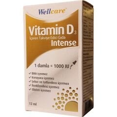 Wellcare Vitamin D3 Intense Takviye Edici Gıda 12 ml