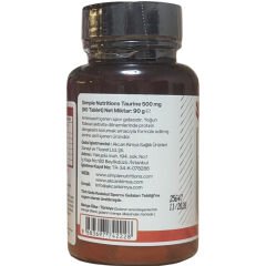 Simple Nutritions Taurine 500 mg 90 Tablet