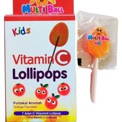 Multiball Kids Vitamin C Lollipops 7'li