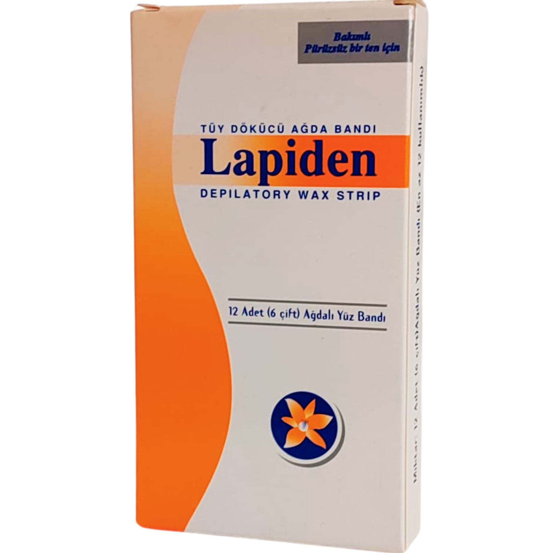 Lapiden Yüz İçin Tüy Dökücü Ağda Bandı 12'li