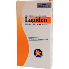 Lapiden Yüz İçin Tüy Dökücü Ağda Bandı 12'li