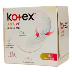 Kotex Active Günlük Ped 16'lı