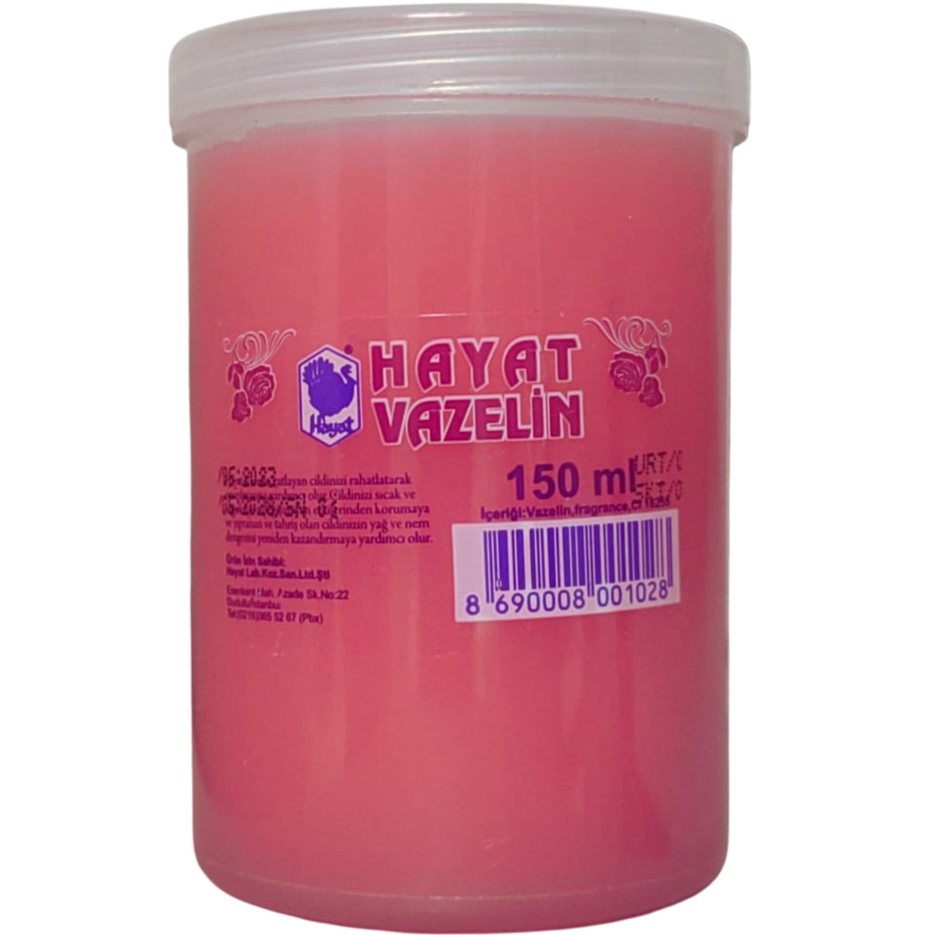Hayat Vazelin Büyük Pembe 150 ml