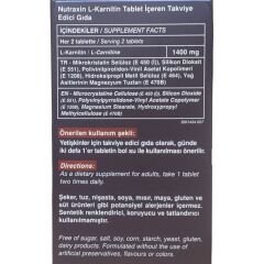 Nutraxin L-Carnitine Doğal Form 700 mg 60 Tablet