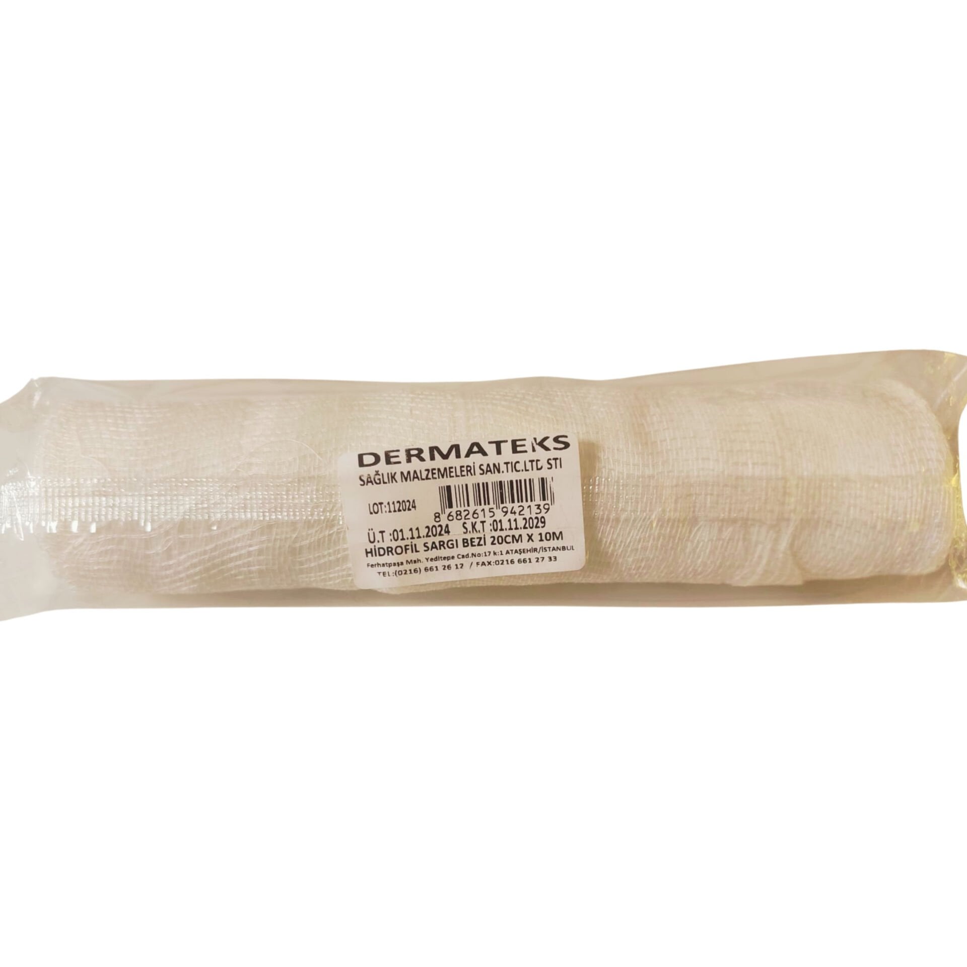 Dermateks Hidrofil Sargı Bezi 20 cm x 10 m