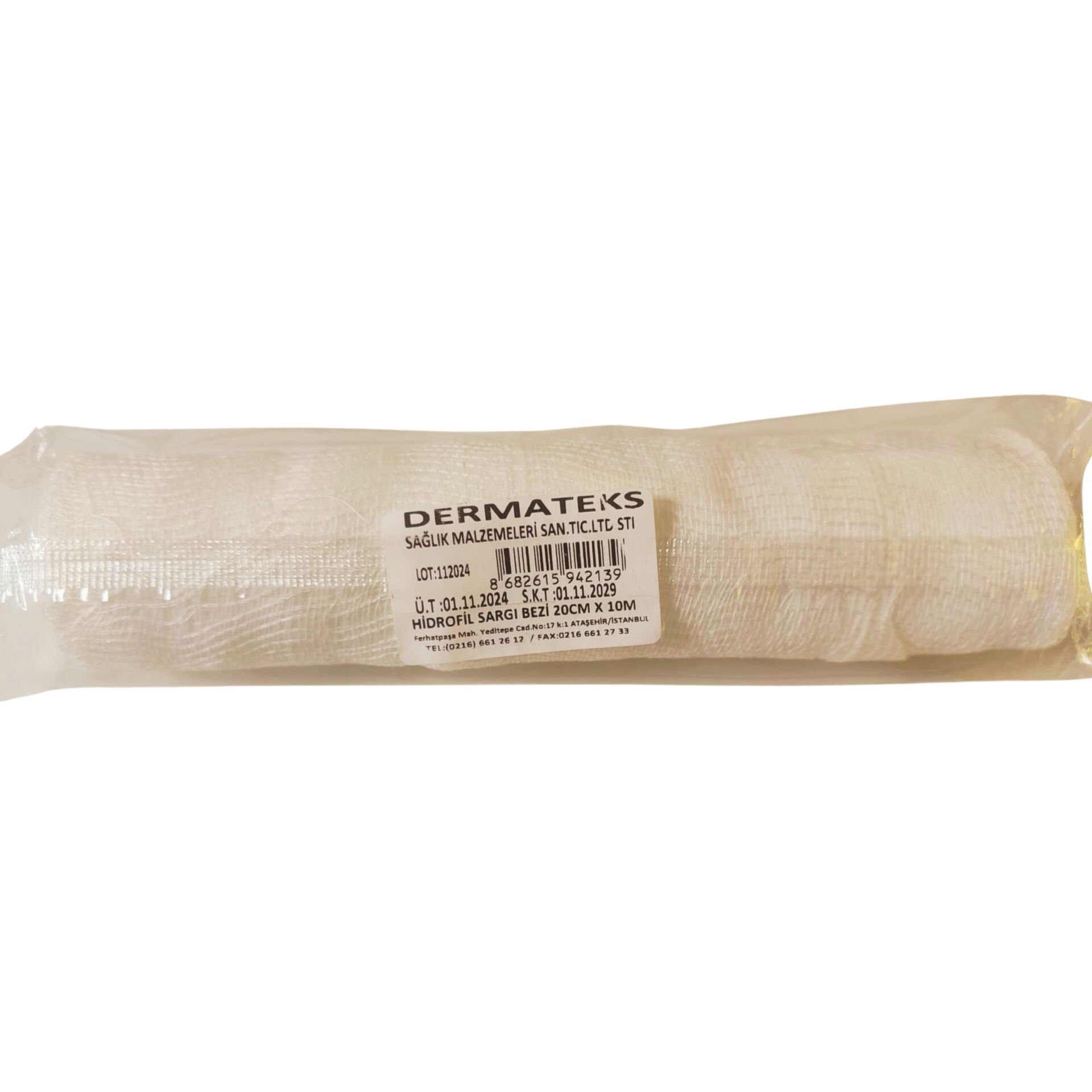 Dermateks Hidrofil Sargı Bezi 20 cm x 10 m