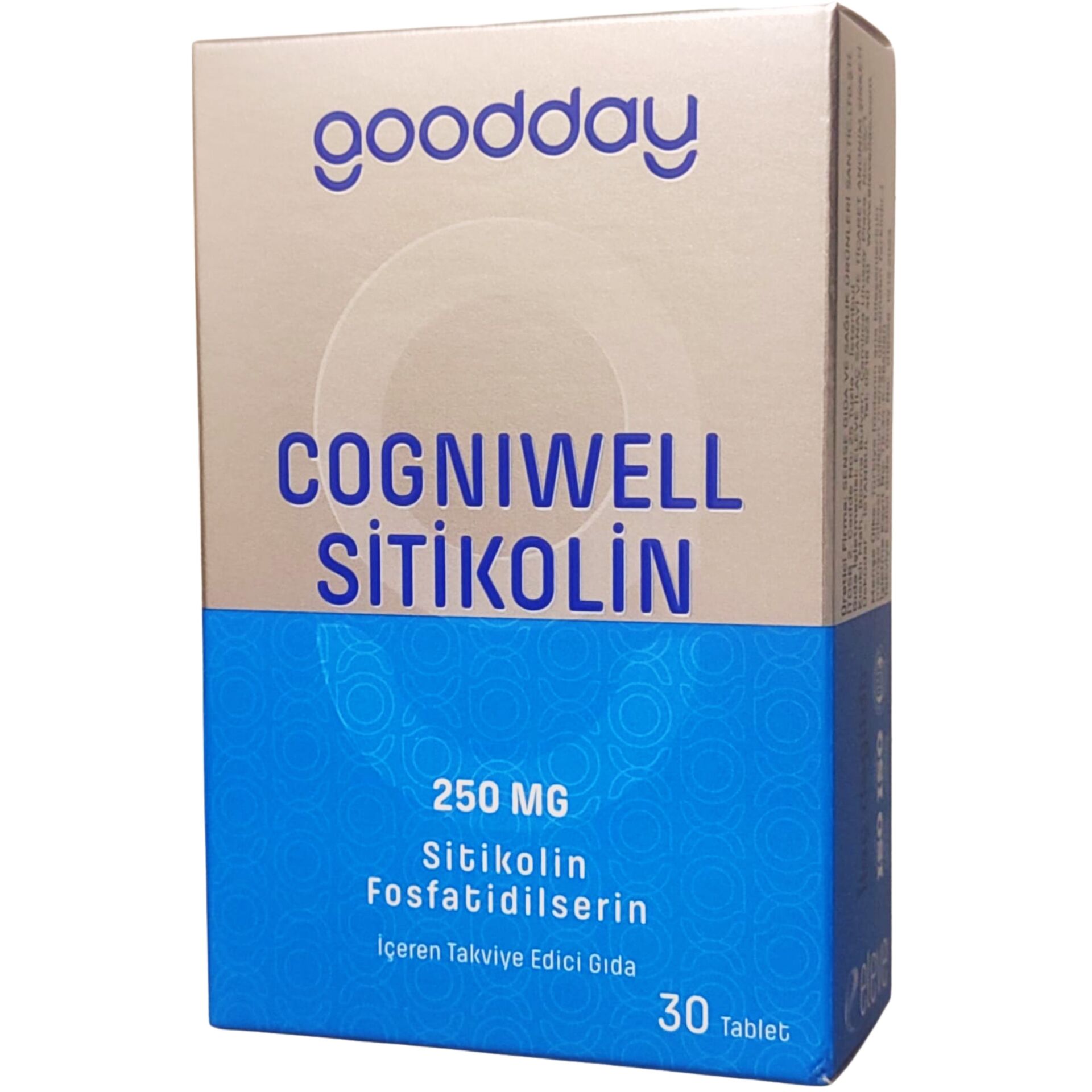Goodday Cogniwell Sitikolin 250 mg ve Fosfatidilserin 30 Tablet