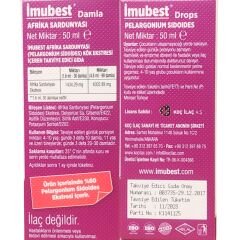 İmubest Pelargonium Sidoides - Afrika Sardunyası Damla 50 ml