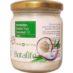 Botalife Hindistan Cevizi Yağı 150 g – %100 Saf Soğuk Pres Coconut Oil