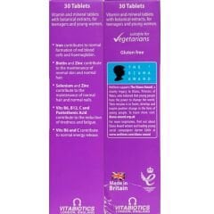 Vitabiotics Wellten Her Multivitamin ve Mineraller İçeren Takviye Edici Gıda 30 Tablet