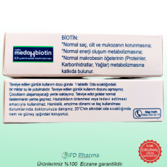 Medohbiotin Biotin 2,5mg 60 Tablet