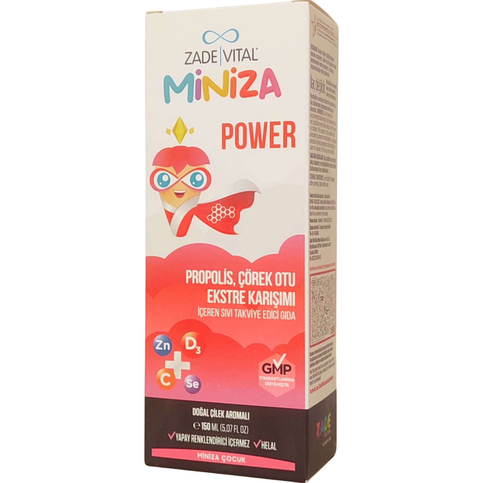 Zade Vital Miniza Power Propolis Çörek Otu Karışımı Şurup 150 ml