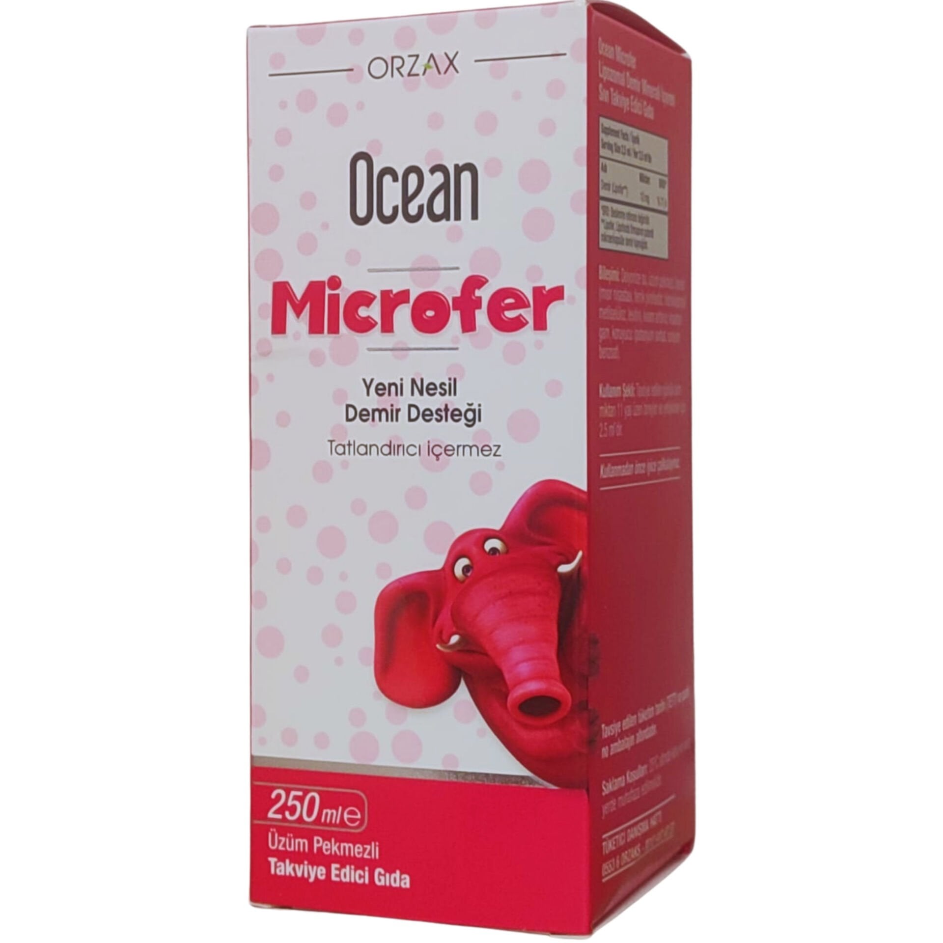 Ocean Microfer Lipozomal Demir Minerali İçeren Sıvı Takviye Edici Gıda 250 ml