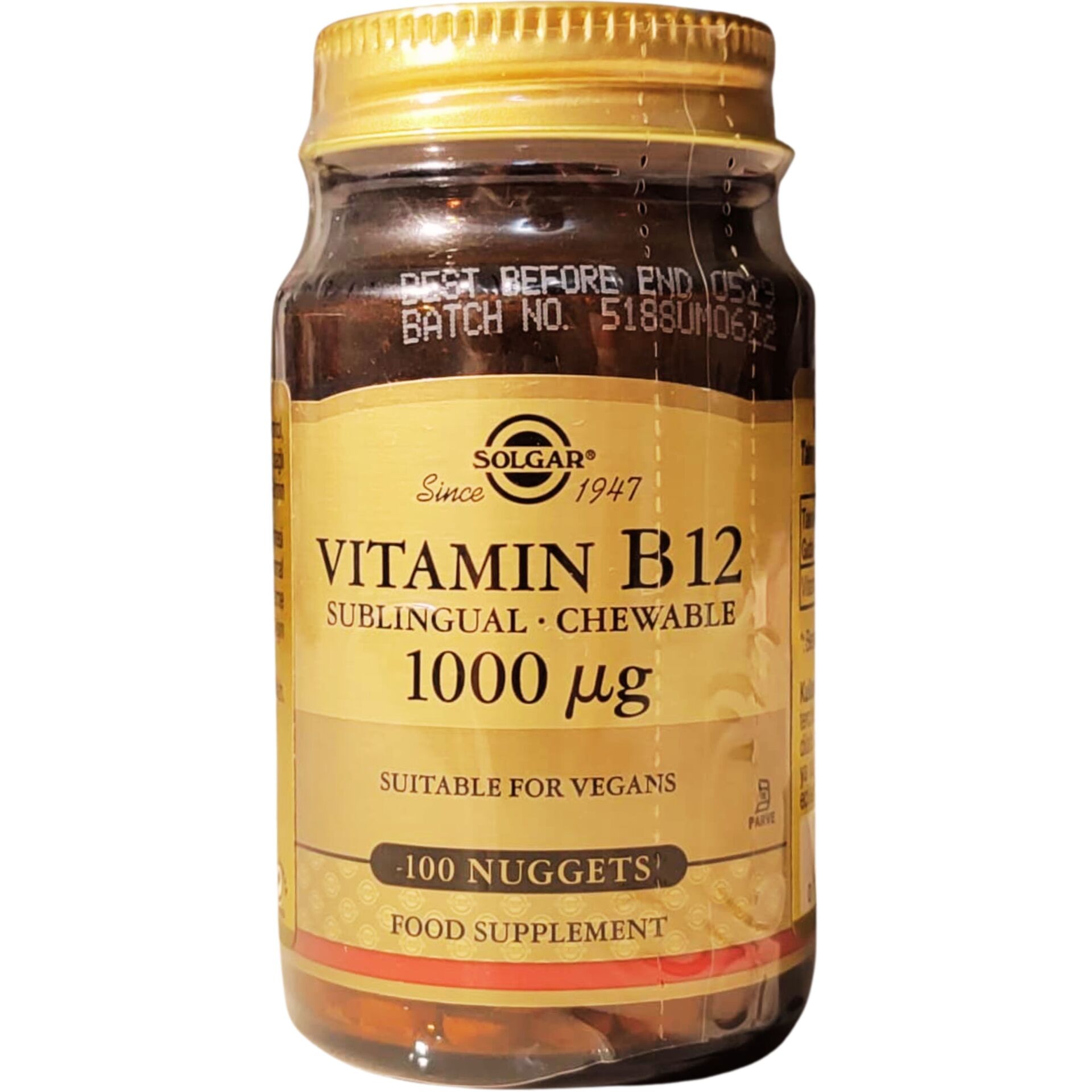 Solgar Vitamin B12 1000mcg 100 Çiğneme Tableti