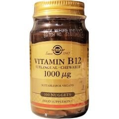 Solgar Vitamin B12 1000mcg 100 Çiğneme Tableti