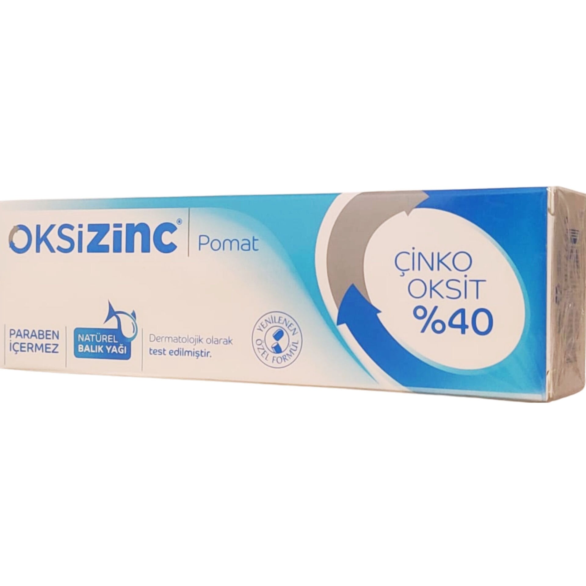 Oksizinc Pomat %40 Çinko Oksit – Natürel Balık Yağı İçeren Koruyucu Bakım Pomadı