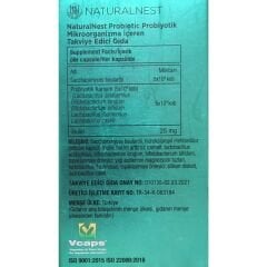 Naturalnest Probiotic 10 Kapsül
