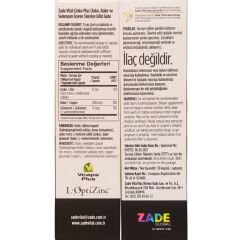 Zade Vital Çinko Plus 30 Kapsül