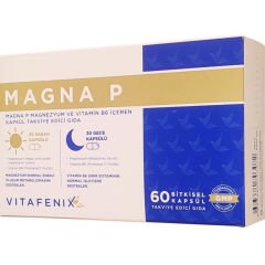 VitaFenix Magna P 60 Bitkisel Kapsül – Sabah & Gece Magnezyum ve Aktif B6 Kompleksi