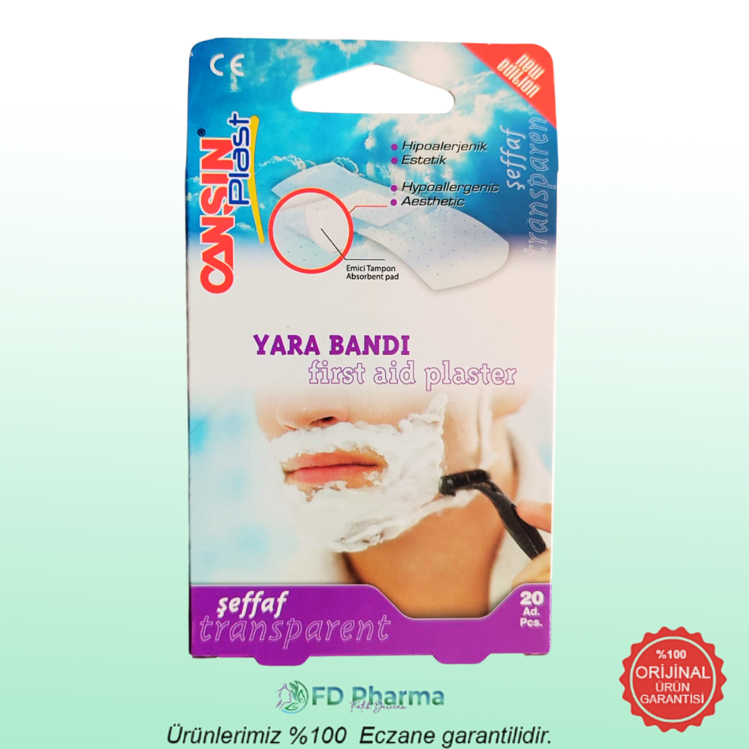 Cansın Şeffaf Yara Bandı 20li