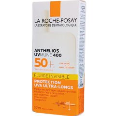 La Roche Posay Anthelios UVmune400 Invisible Fluid Tüm Cilt Tipleri İçin SPF50+ Yüz Güneş Kremi 50 ml