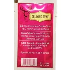 Djeep Tek Kullanımlık Geciktirici Mendil