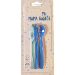 Blackstone 6’lı Mama Kaşığı – 6 Ay+ Bebek Beslenme Kaşığı Seti