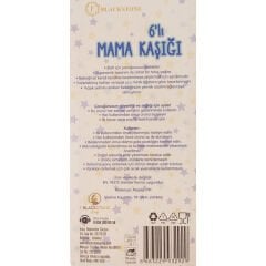 Blackstone 6'lı Lüx Bebek Mama Kaşığı