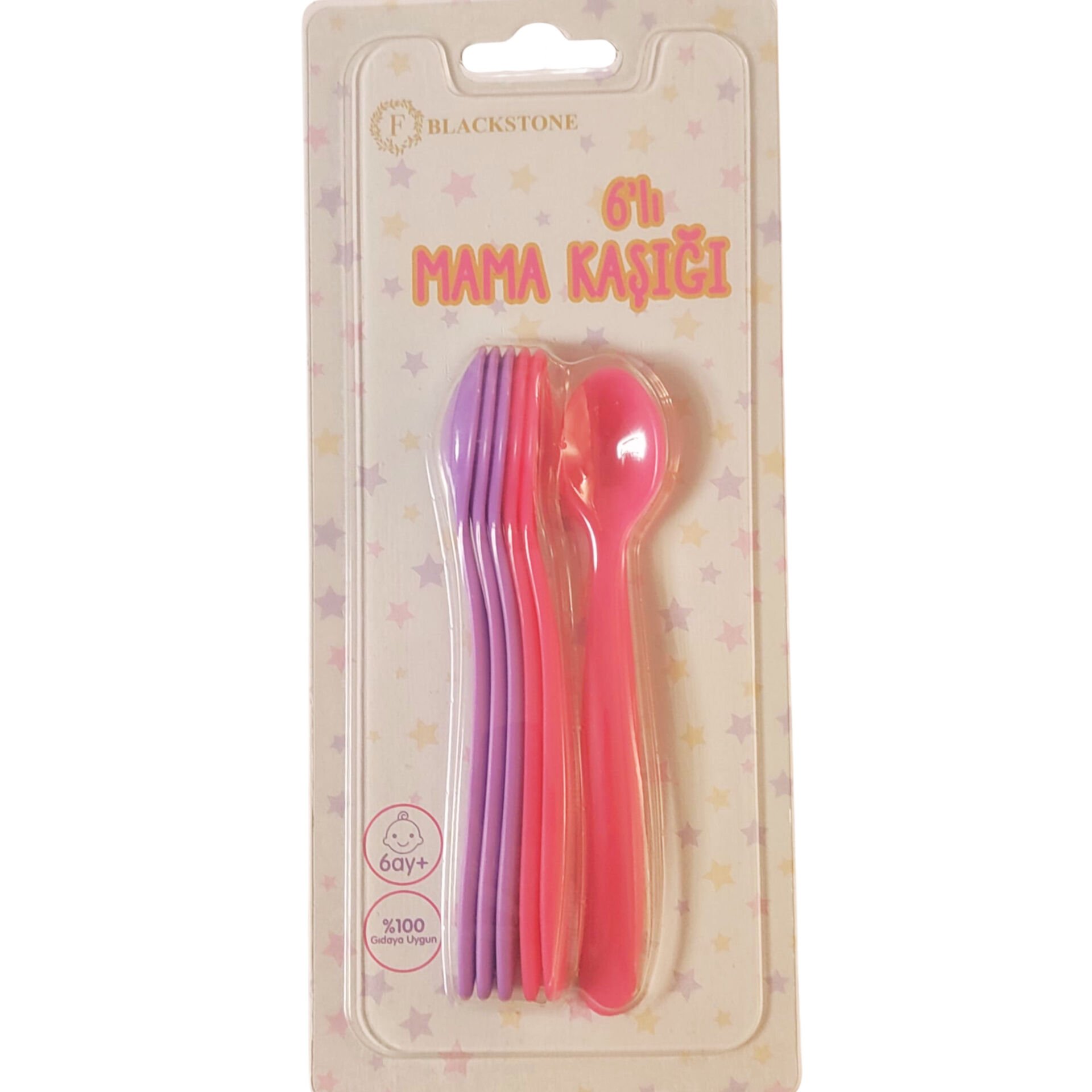 Blackstone 6’lı Mama Kaşığı – 6 Ay+ Bebek Beslenme Kaşığı Seti