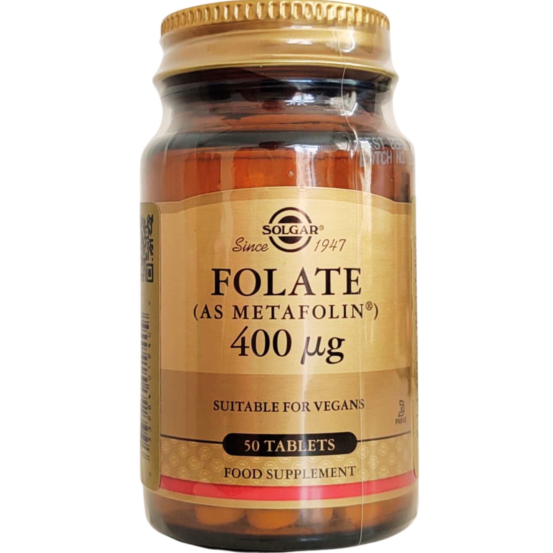 Solgar Folate (As Metafolin) 400 mcg 50 Tablet