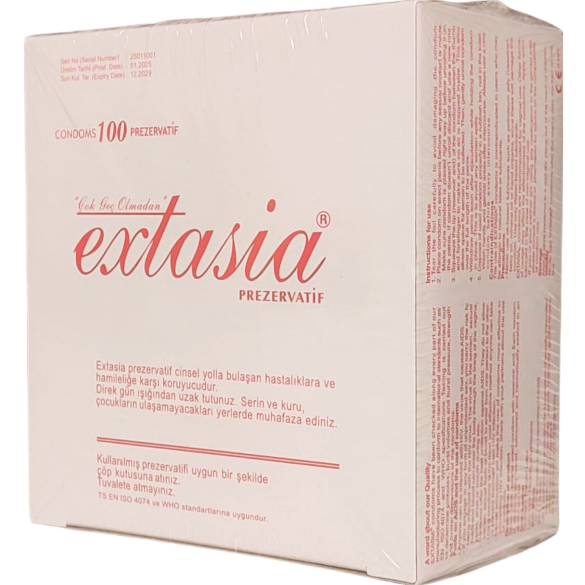 Extasia Prezervatif Ekonomik Boy 100'lü