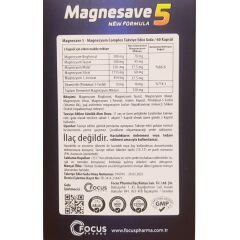 Magnesave 5 Magnezyum Complex 60 Kapsül