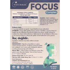 Naturmax Focus Complex 30 Kapsül