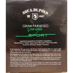 Aqua Di Polo Jungle Sport For Men Parfüm 50 ml