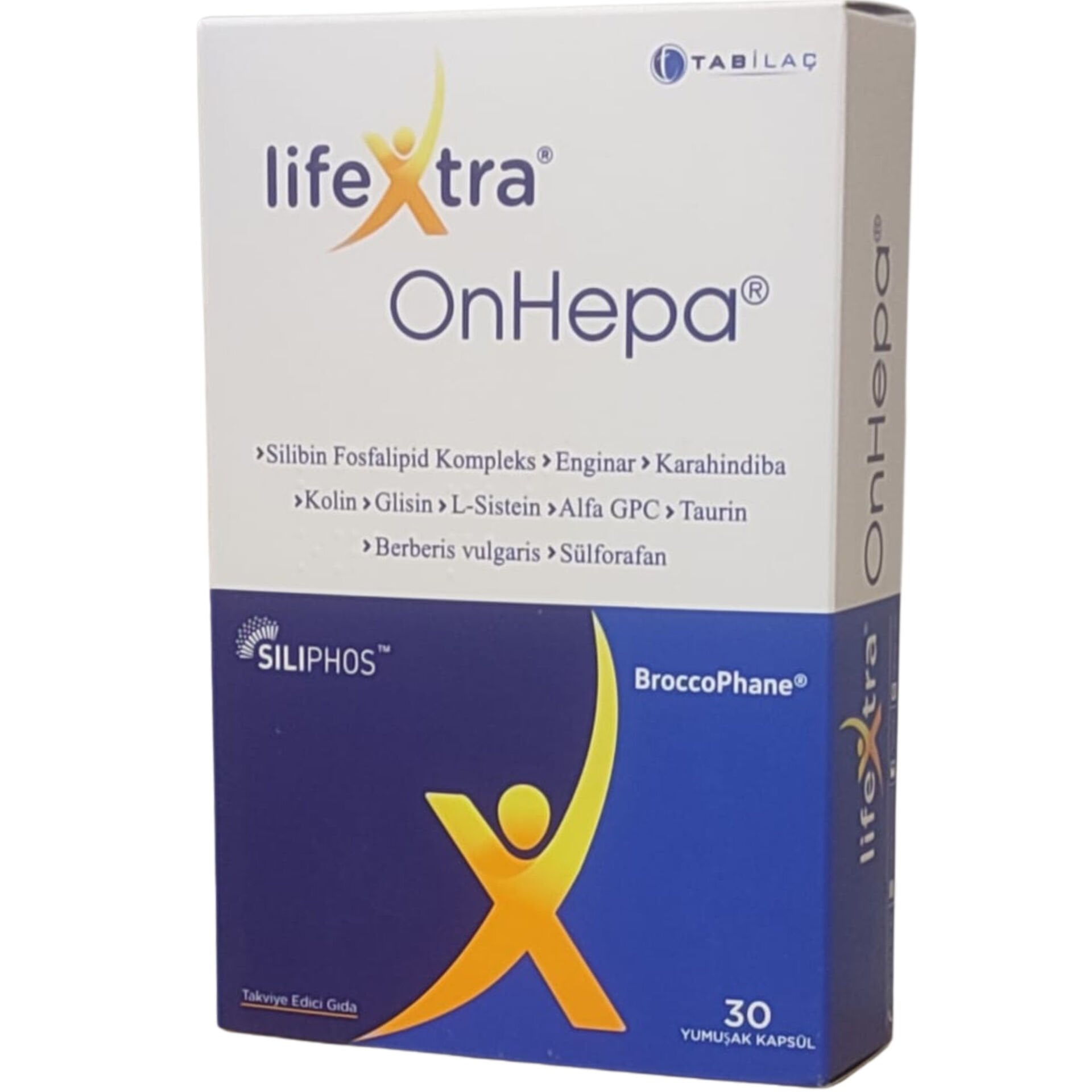 Tab İlaç Lifextra OnHepa Takviye Edici Gıda 30 Yumuşak Kapsül