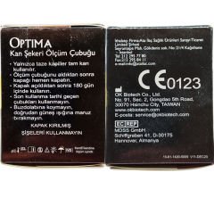 Okmeter Optima Şeker Ölçüm Çubuğu 50'li