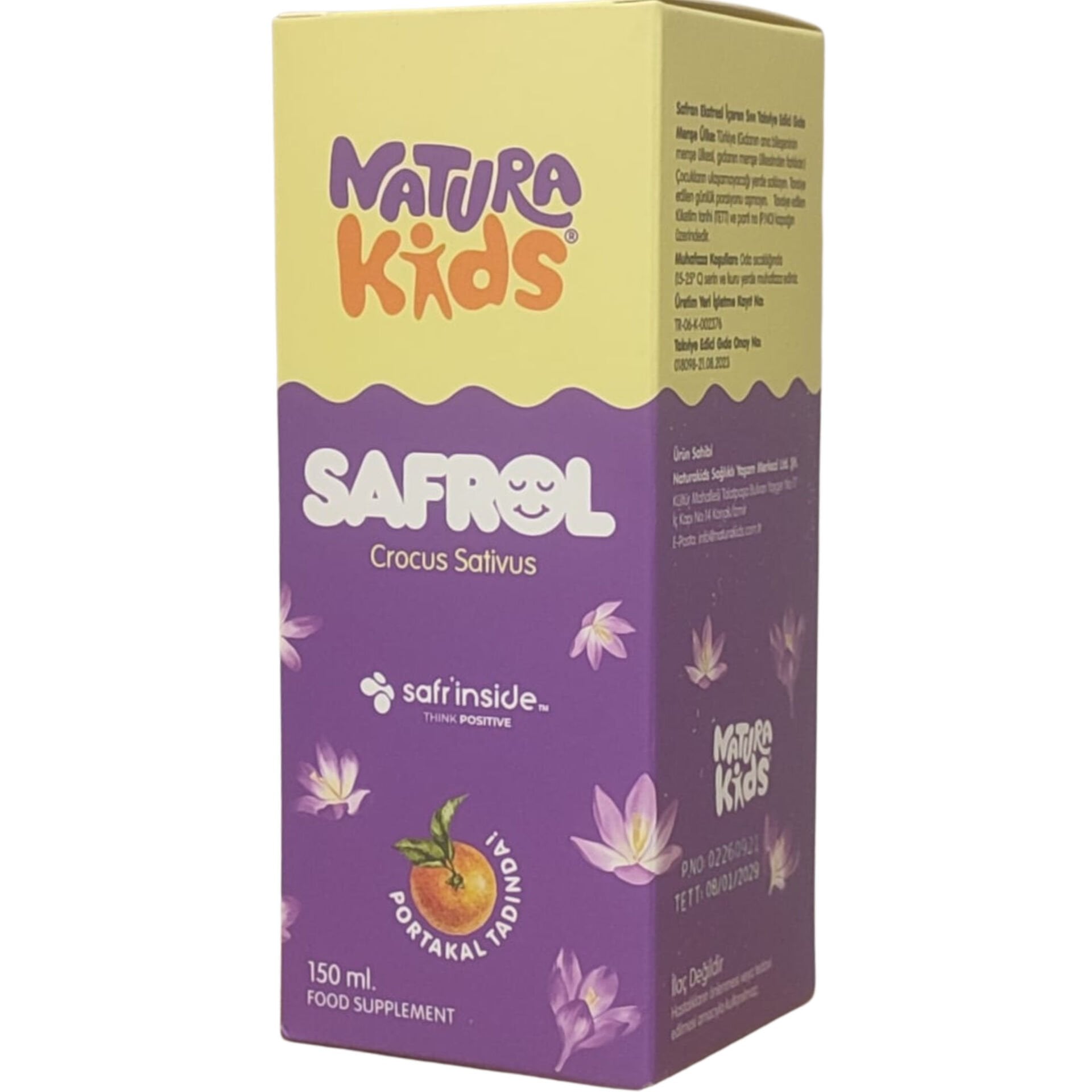 Natura Kids Safrol Crocus Sativus Safran Ekstresi 150 ml