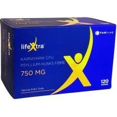 Lifextra Karnıyarık Otu 750 mg 120 Kapsül (Psyllium Husks Fibre)