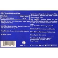 Lifextra Karnıyarık Otu 750 mg 120 Kapsül (Psyllium Husks Fibre)