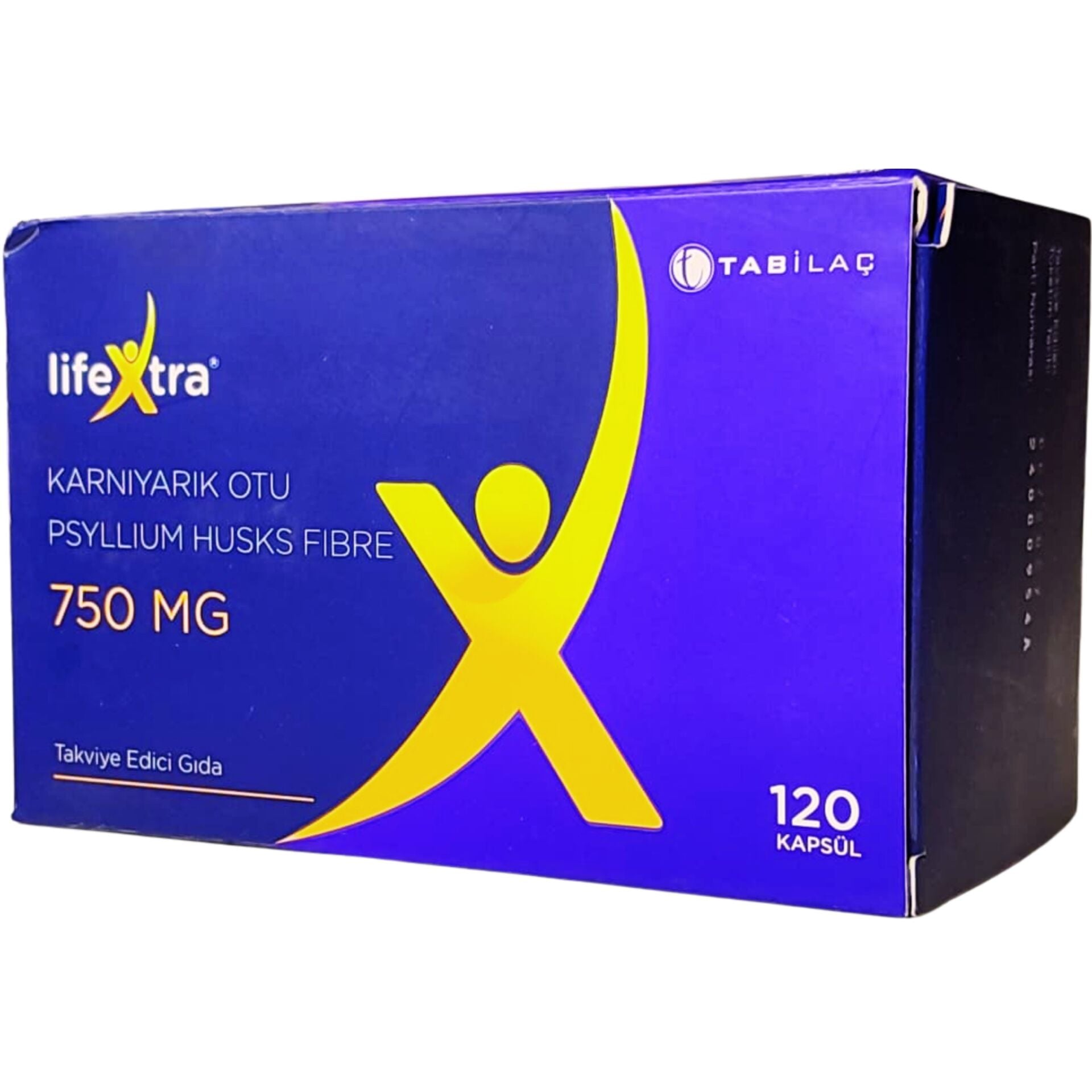Lifextra Karnıyarık Otu 750 mg 120 Kapsül (Psyllium Husks Fibre)