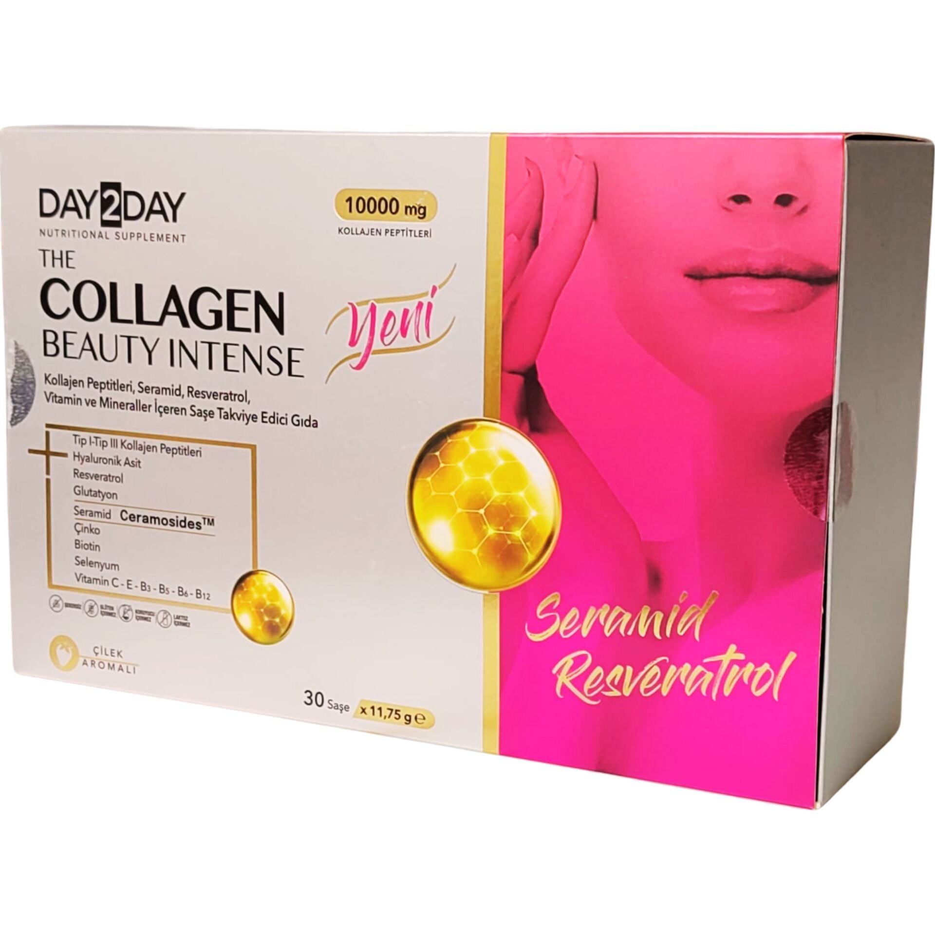 Day2Day The Collagen Beauty Intense 30 Saşe x 12 gr (Çilek Aromalı)