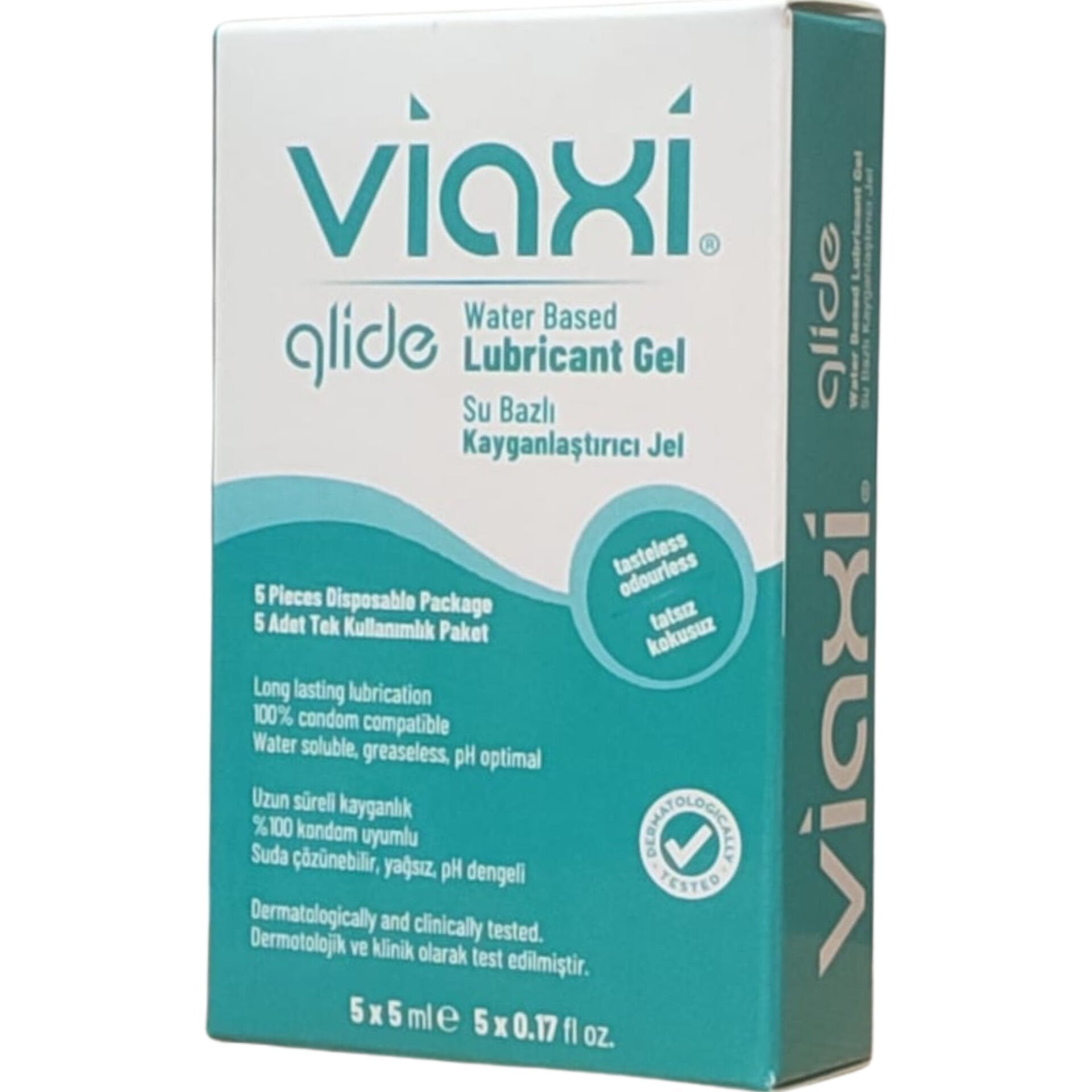 Viaxi Glide Su Bazlı Kayganlaştırıcı Jel 5 x 5 ml