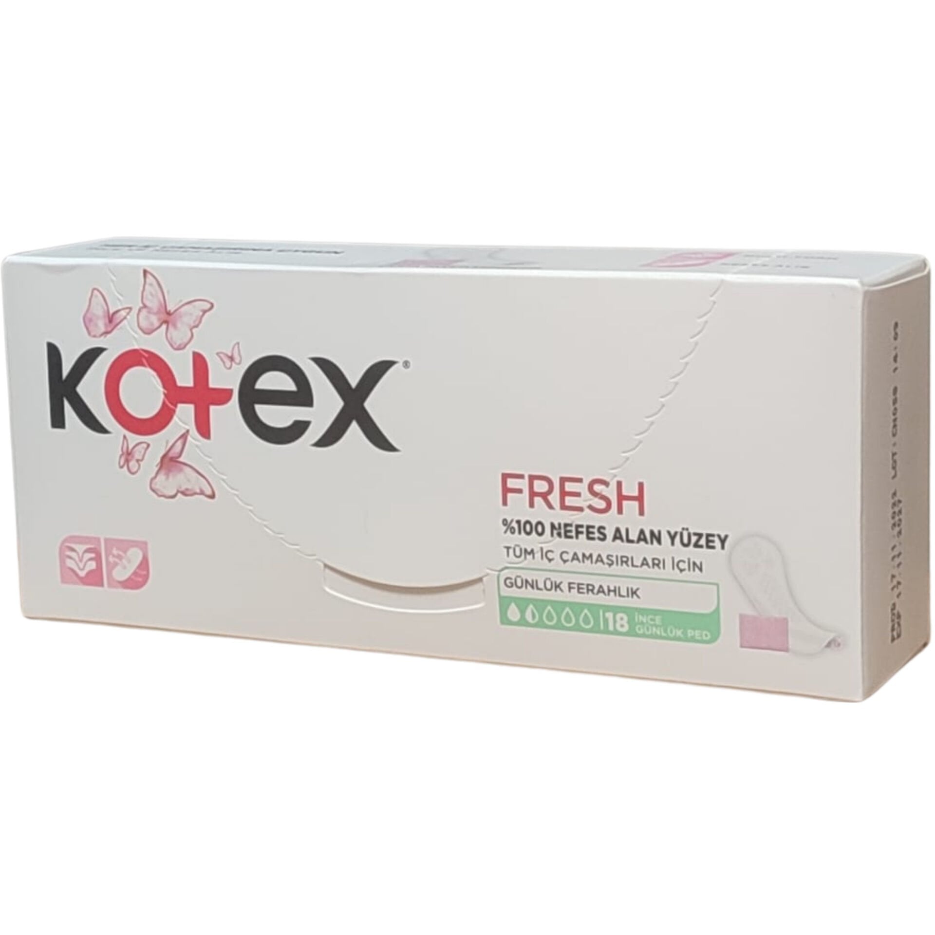 Kotex Günlük Ped Parfümsüz 18'li