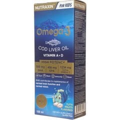 Nutraxin For Kids Omega-3 Balık Yağı Takviye Edici Gıda 150 ml